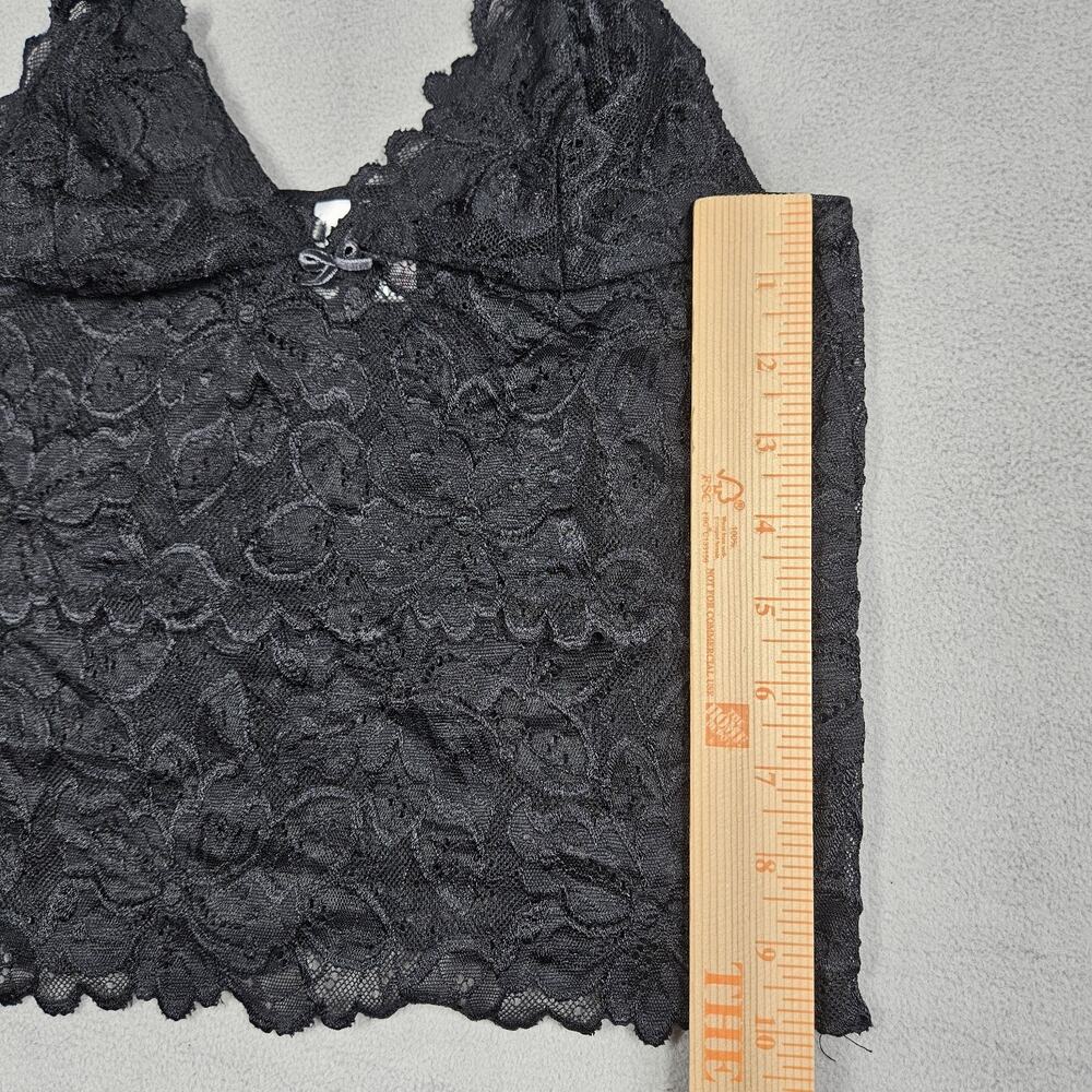 Vintage Y2K Old Navy Camisole Size M Black Lace Babydoll Fairy Whimsigoth Sheer - Picture 9 of 11
